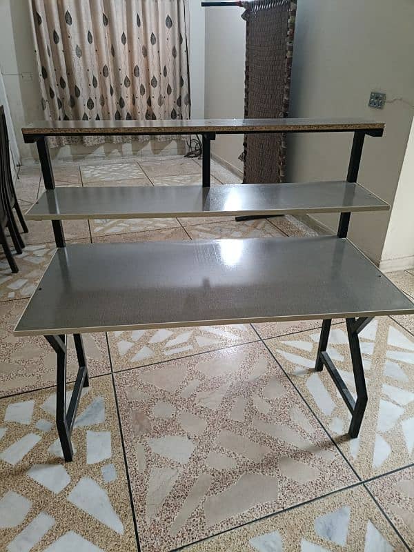 Wooden Computer table with Iron Frame 2