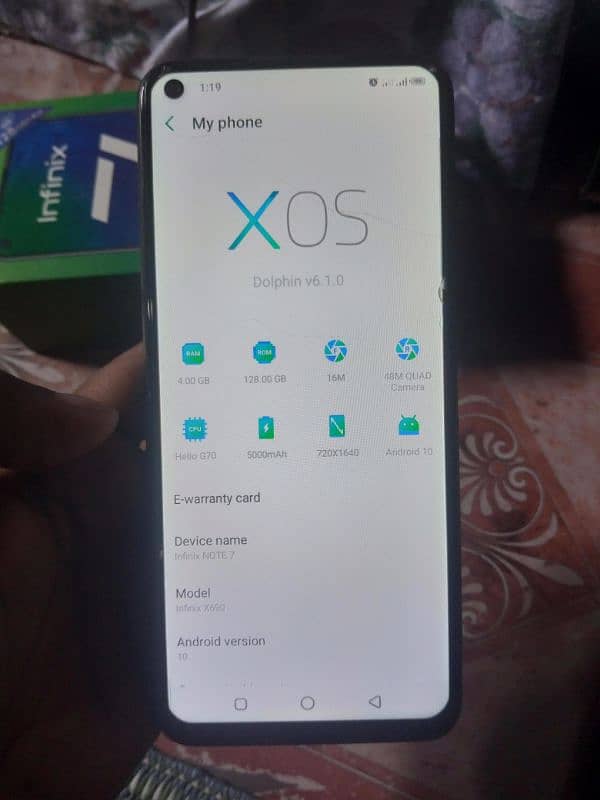 Infinix Note 7  ( 4GB RAM )(  128GB ROM ) 2