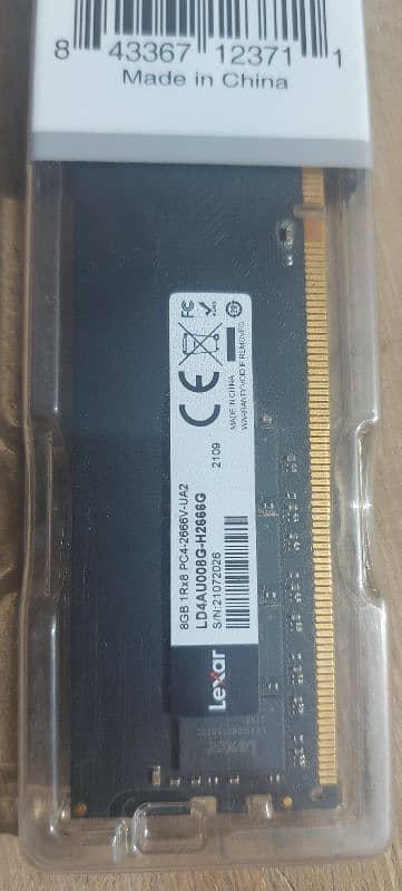 LEXAR 8GB DDR4 2666mhz Ram 4