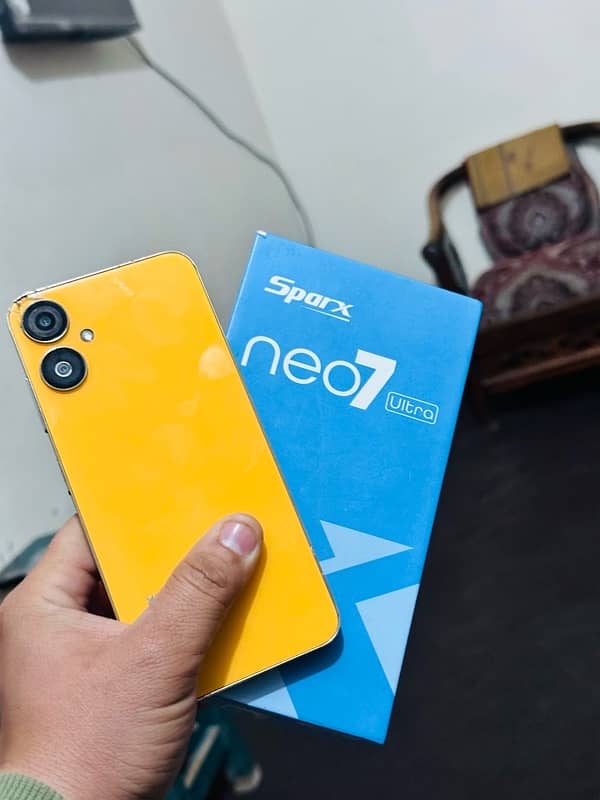 sparx neo 7 ultra 6gb 128gb full box slightly back break 0