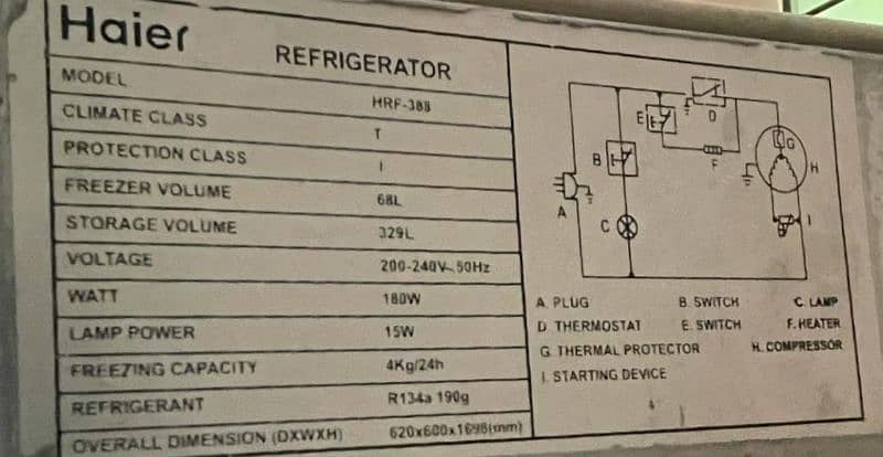 Haier Refrigerator (Non-Repaired) 2