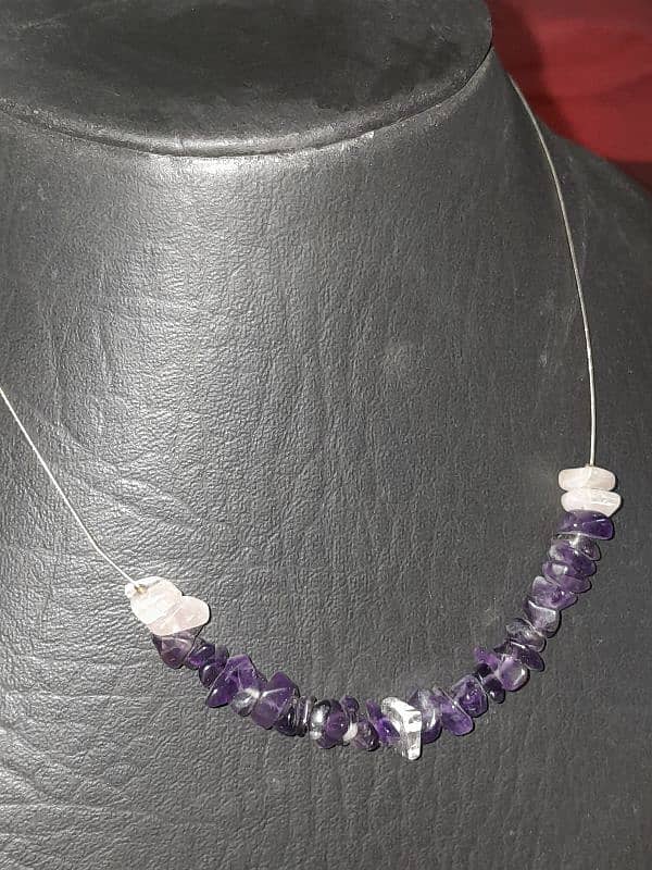 PEARLS & AMETHYST CHOKER NECKLACES 5