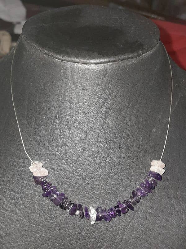 PEARLS & AMETHYST CHOKER NECKLACES 6