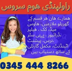 required staff maid, baby sitter, patient Attendant, helper, cook.