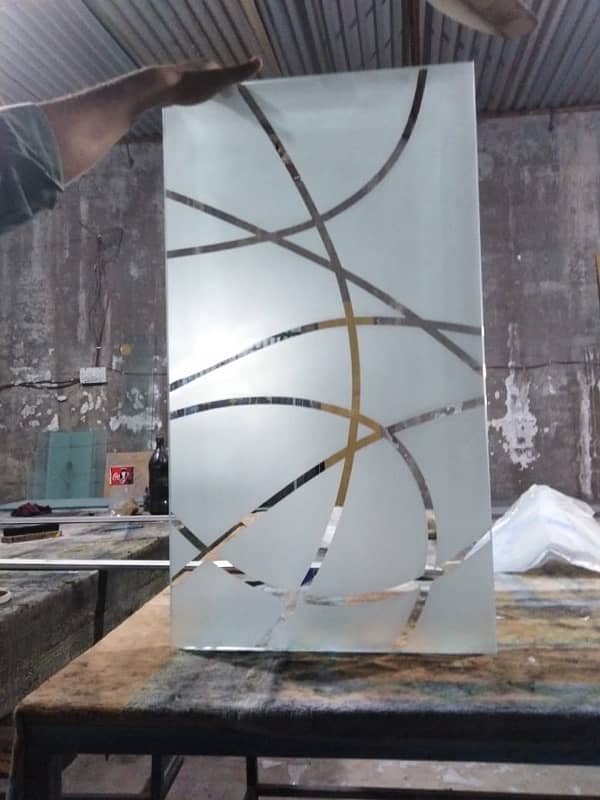 Frosted glass for doors 1