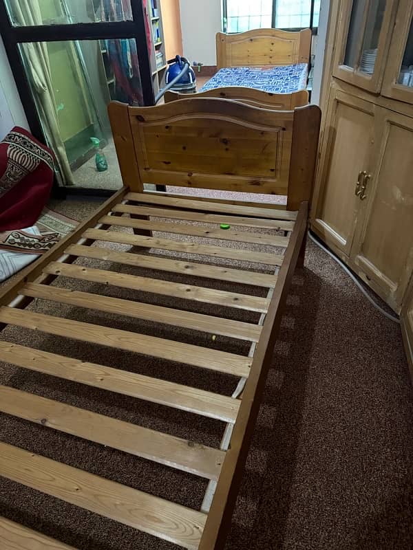 Singe Wooden Beds 1