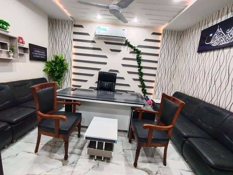 FULLY FURNISHED OFFICE FOR RENT Vip Fully Furnished Brand New Office For Rent Peoples Colony Near D-Ground Faisalabad 9