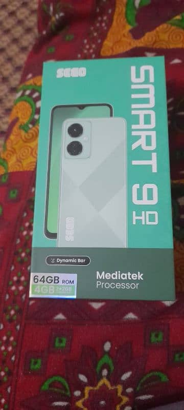 Sego smart 9 HD just like new mobile just box open 2+2 64 3