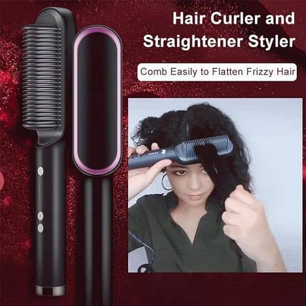 Hair straightner brush free delivery 9