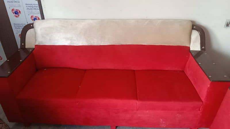 new sofa set all ok side sy kpra bilkul Thora na barabr h phta h 1