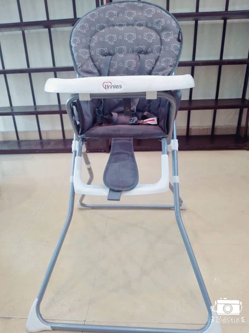 Tinnie High Chair, Mastella Elec Swing and Infantes Carrycot 2