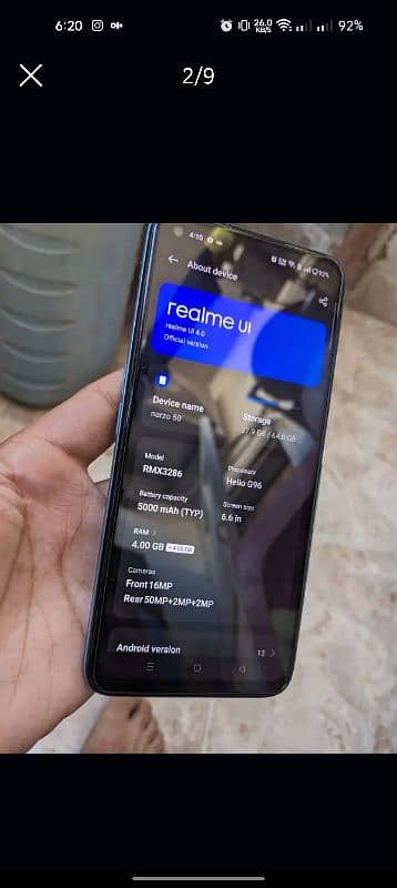 realme narzo 4+4gb ram gaming provessor (read add) 3