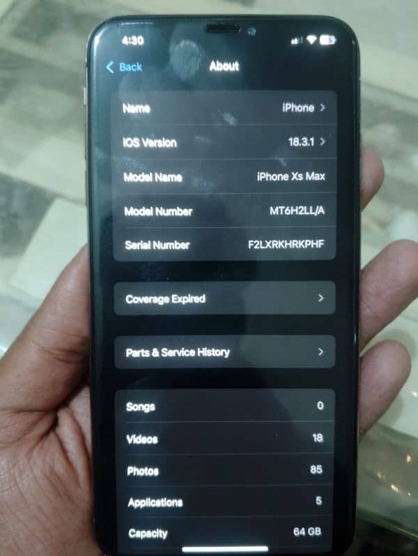 Iphone Xs Max 64GB Pta approved 6