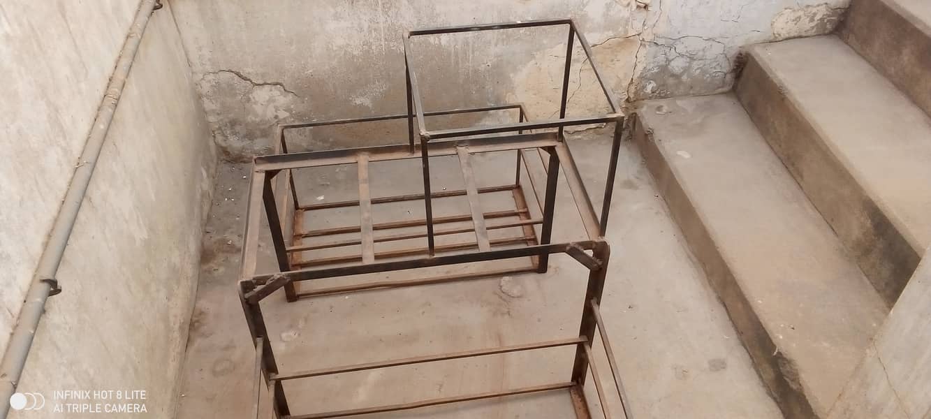 Heavy-Duty Iron Stand for Sale for Delivering Water Bottles and eggs. 1