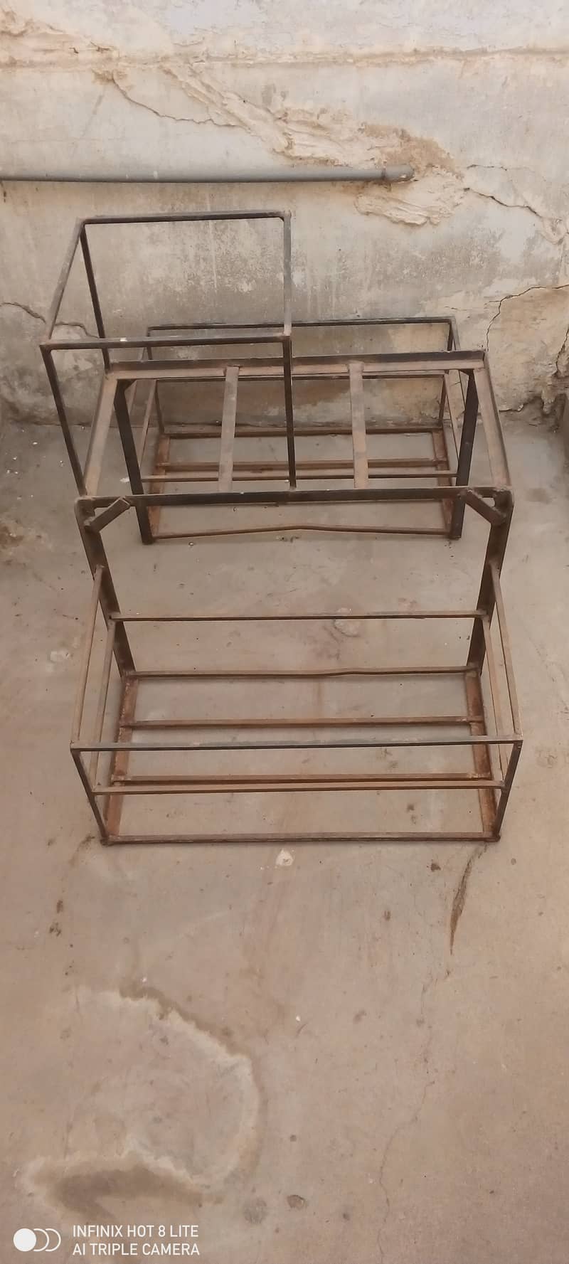 Heavy-Duty Iron Stand for Sale for Delivering Water Bottles and eggs. 6