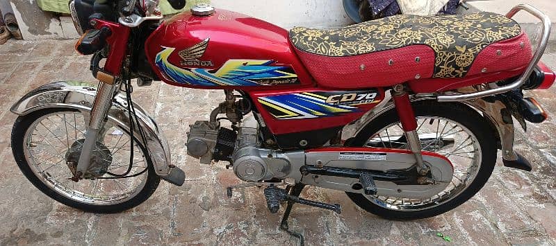 Honda CD 70 model 2021 sukkur number 3