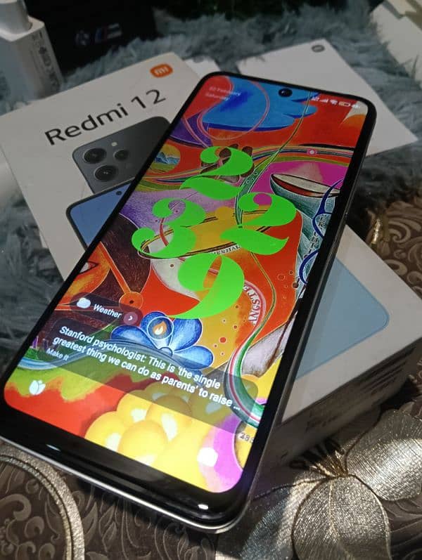 Redmi 12 with Box org Charger 8+128GB 3