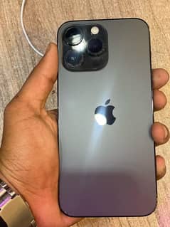 I phone 14 promax black 256 gb jv Battery84 non jv