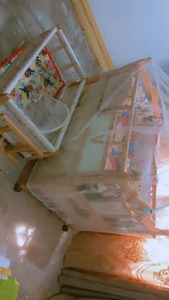 baby cot + swing