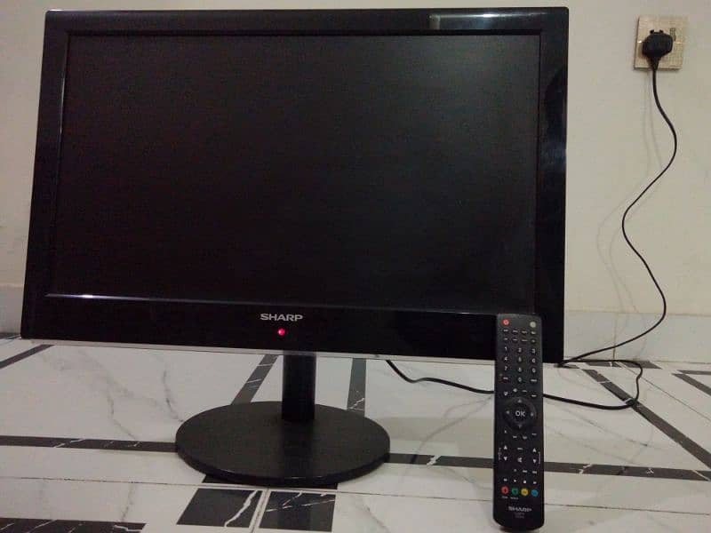 24 inches LCD for sale || SHARP brand LCD for house || LCD for office 0