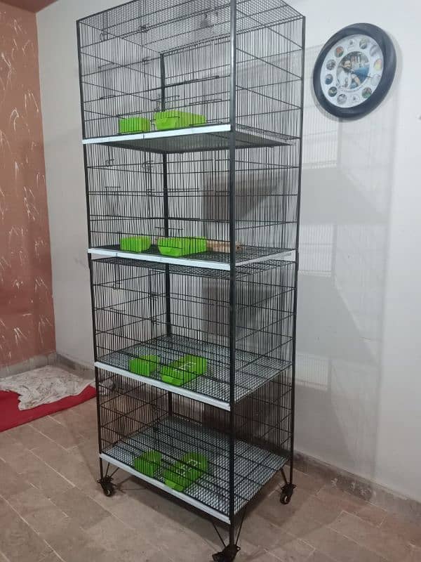 ring neck  trolly cage for sale new cage Hai 7