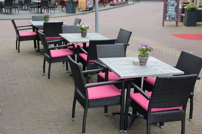 restaurants outdoor rattan chairs sofa new and Repairing 2