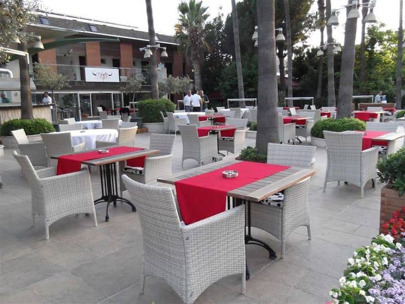 restaurants outdoor rattan chairs sofa new and Repairing 4