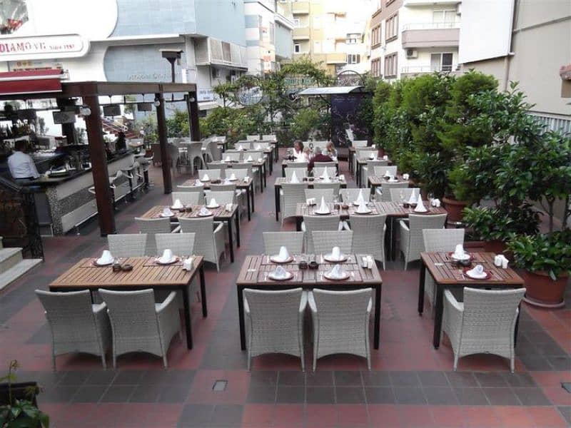 restaurants outdoor rattan chairs sofa new and Repairing 6