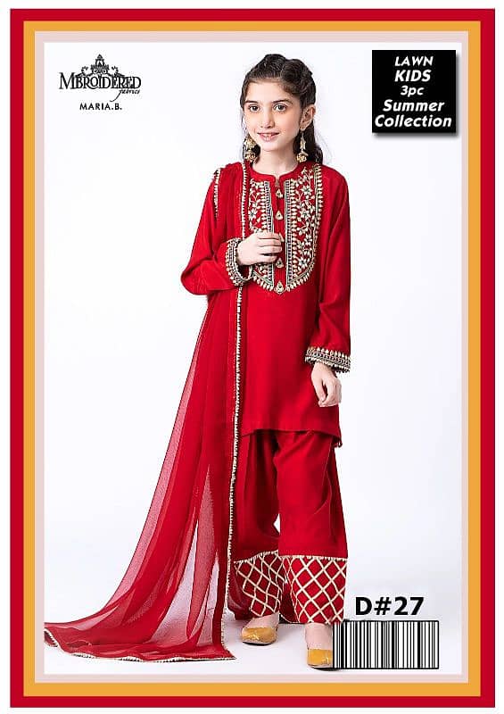 Maira  B  Kids 3 pieces lawn 03017186072 call us for order 2