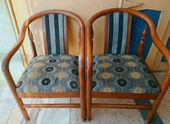 Premium Wood Ornate chairs- Set of 2