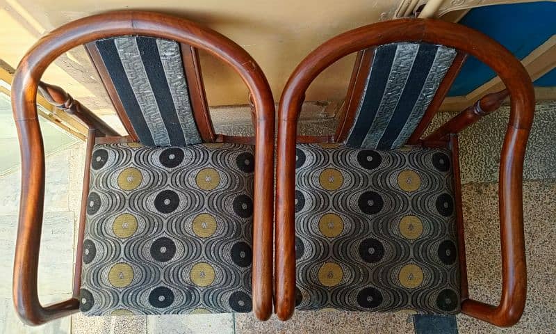 Premium Wood Ornate chairs- Set of 2 2