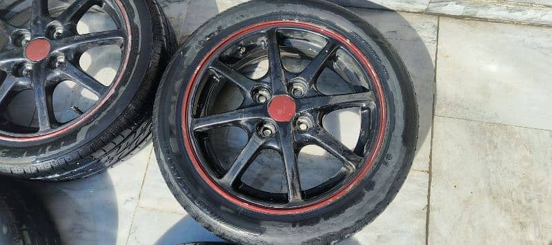 14 inch rims with tyre like new 5