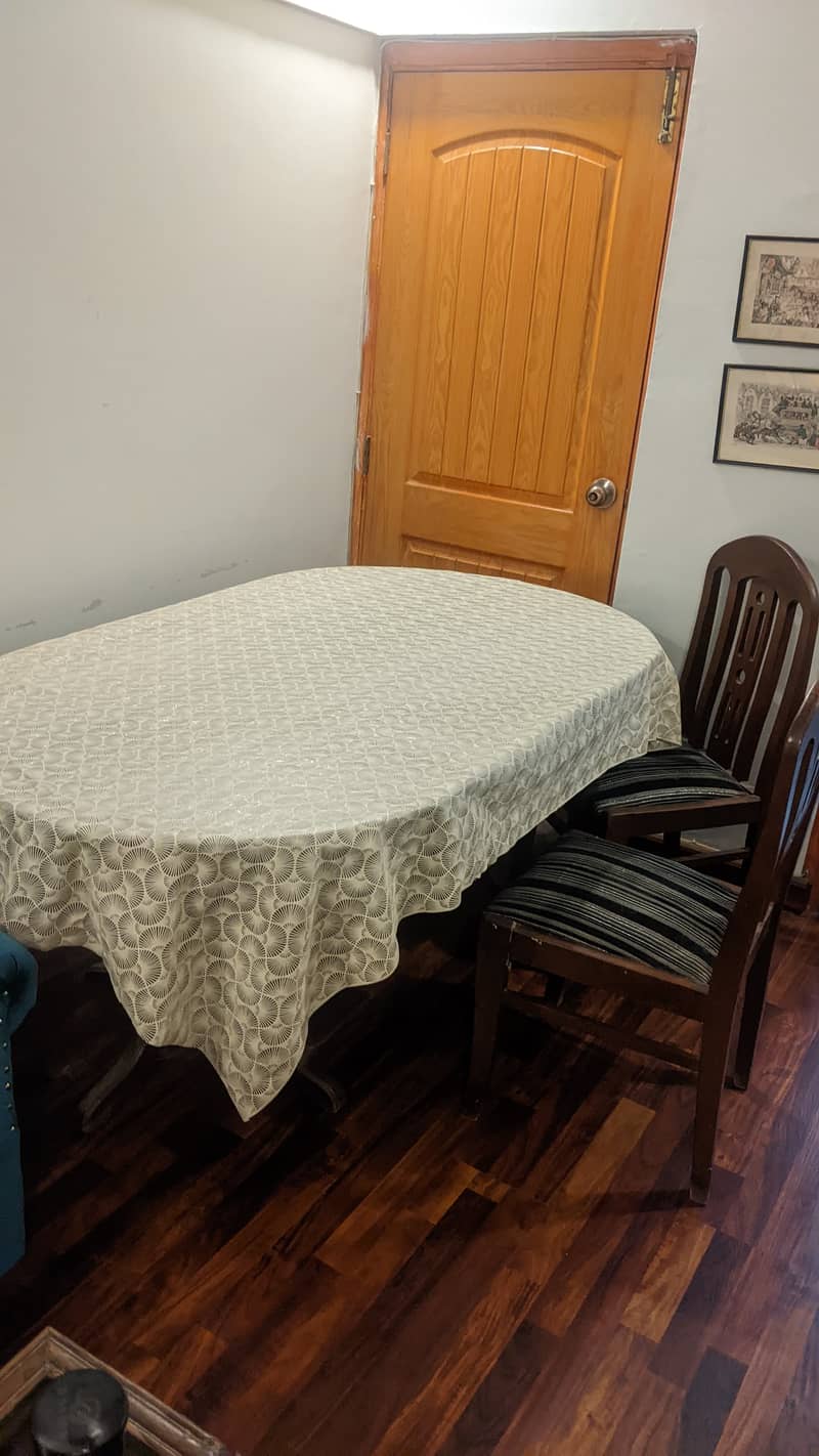 Original Wooden Dining Table and Chairs 3