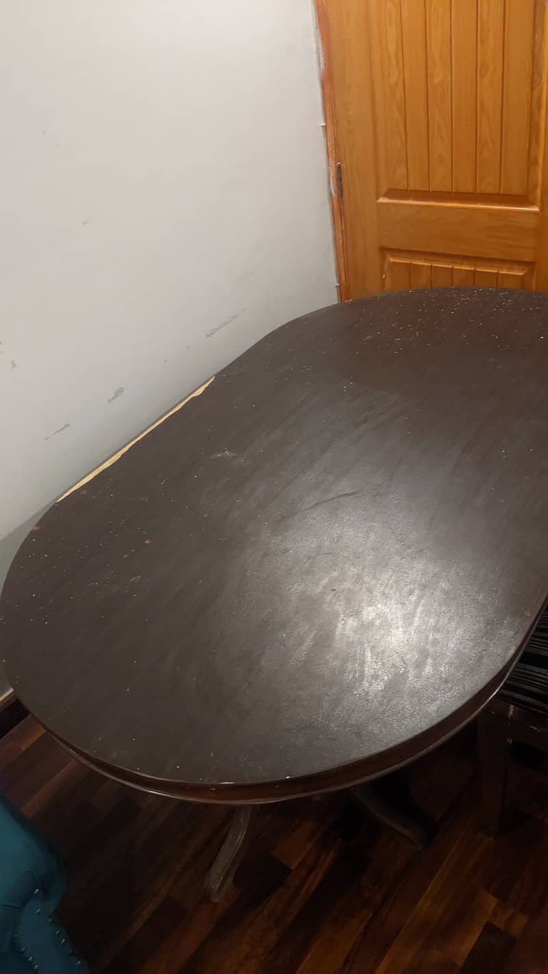 Original Wooden Dining Table and Chairs 4