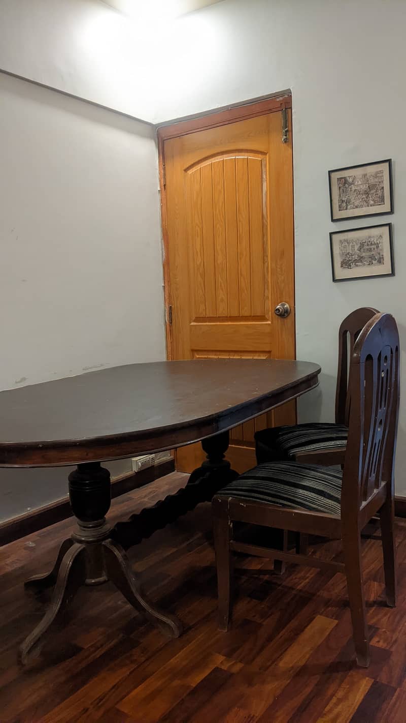 Original Wooden Dining Table and Chairs 5