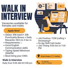 Call center job