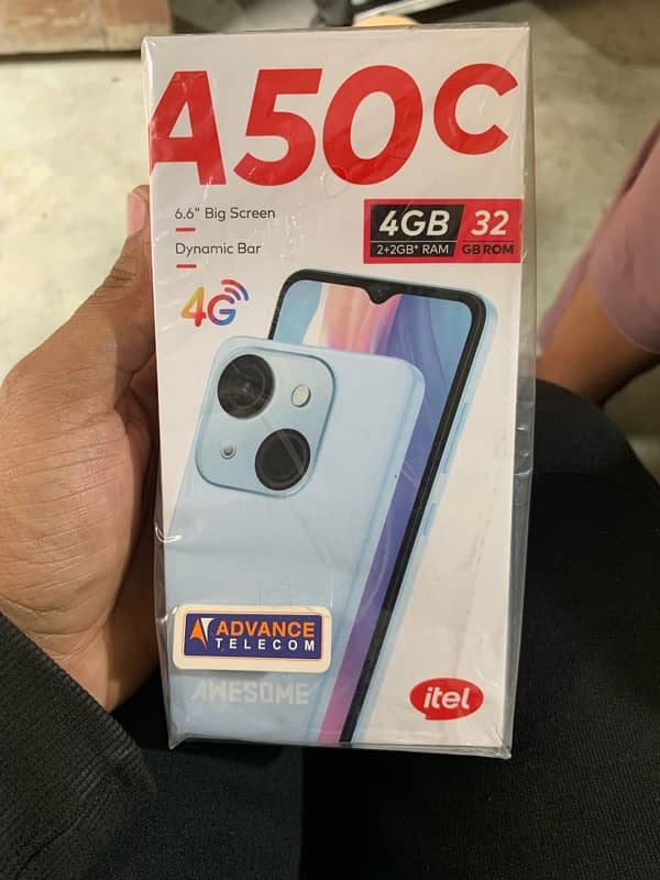 Itel A50c 2+2/32 rom open box 0