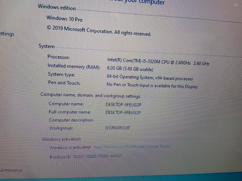 Dell laptop core i5 3rd gen for urgent sale 2