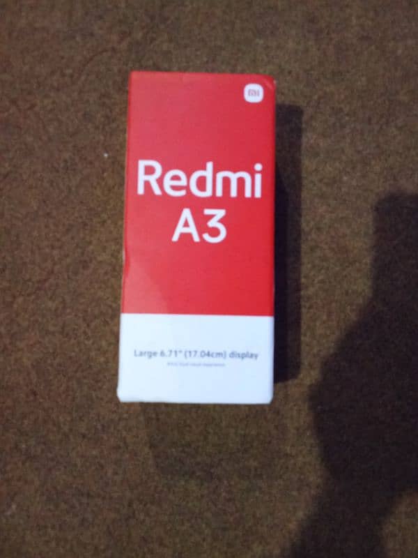 Redmi A3 4/64 pta approved 8/10 condition contact for buying 16