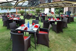 cafe restaurant outdoor Rattan Furniture chair sofa