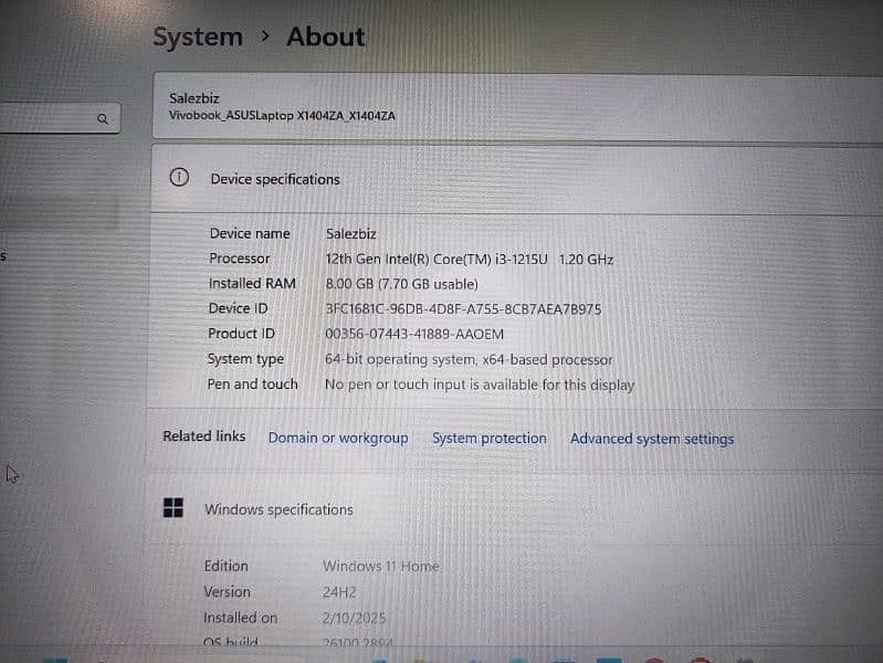 Asus | 12th generation | Core i3 | VivoBook 1