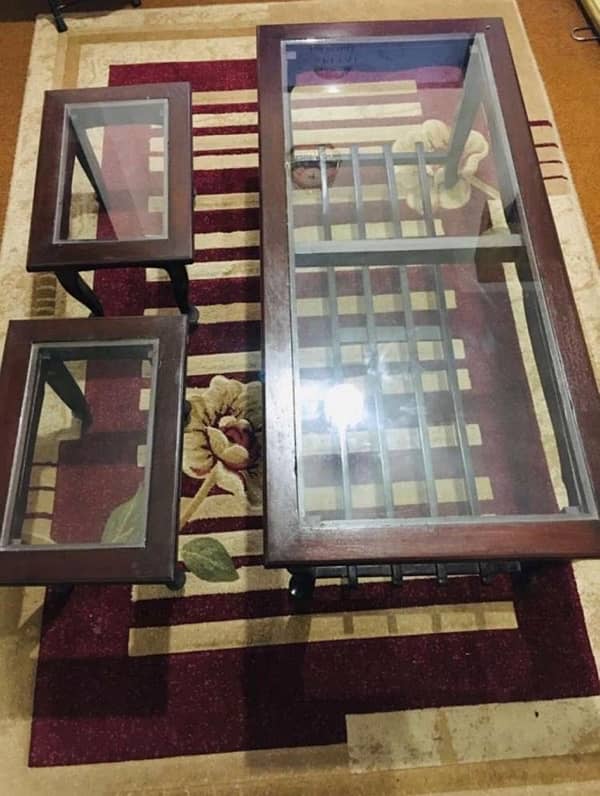 Centre table set sheesham 3 pcs 0