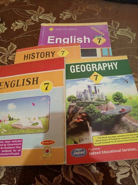 7th class ki full course . Punjab text book board is available 2