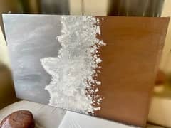 New Textured Abstract Sand & Sea Painting