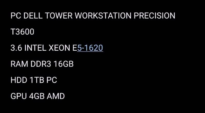 Gaming PC Dell Tower Precision T3600 0