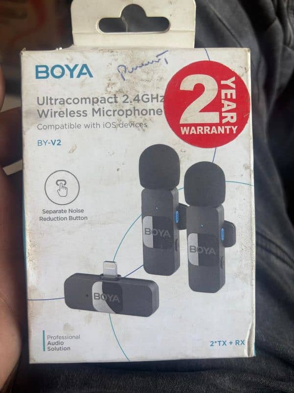 BOYA MIKE FOR IPHONE  SLIGHTLY USED  REASON FOR CHANGE I NEED C TYPE 0