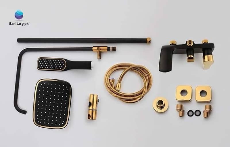 Black Gold Bath set | Shower Set | Faucet set 8