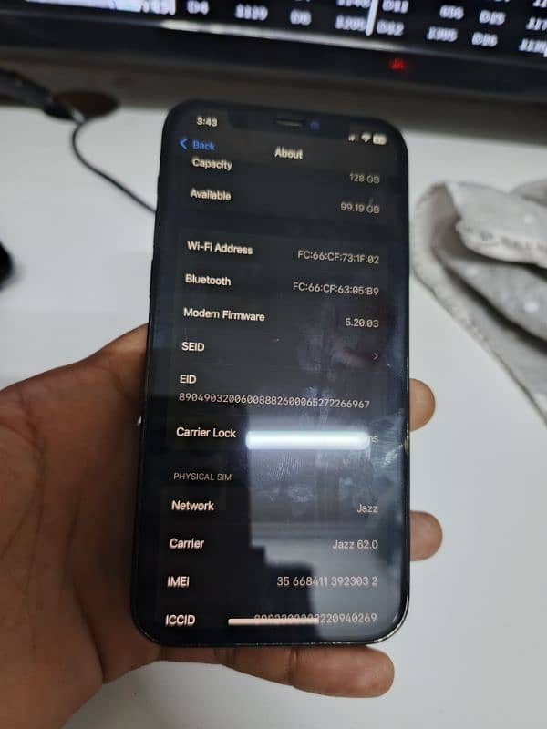 iPhone 12 pro PTA approved   128gb 9