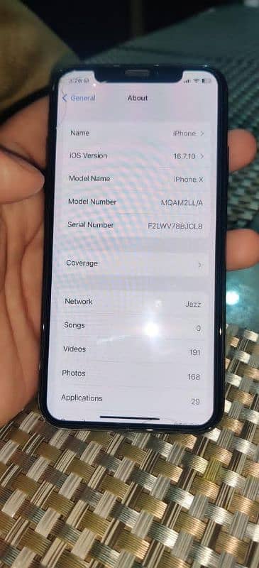 I PHONE X PTA APPROVED 256 gb 5