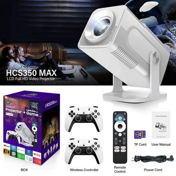 HCS350 Max Android Gaming Projector 2